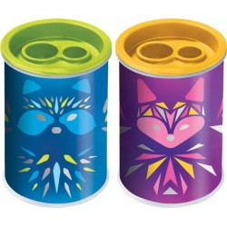 Taille-crayons 2 usages + réserve métal "Mini Cute"