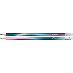 Crayon graphite triangulaire Nightfall HB bout gomme