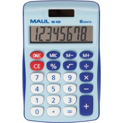 Calculatrice de bureau 8 chiffres MJ450 bleu clair