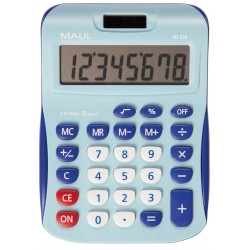 Calculatrice de bureau 8 chiffres MJ550 bleu clair