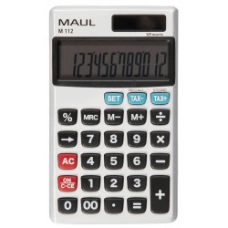 Calculatrice de poche 12 chiffres M112 argenté