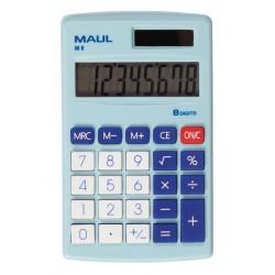 Calculatrice de poche 8 chiffres M8 bleu clair