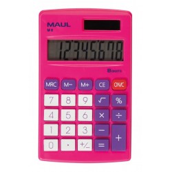 Calculatrice de poche 8 chiffres M8 rose