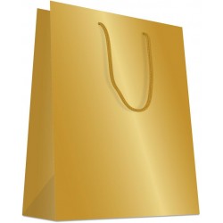 Sac "Kraft or" 18+10x23cm