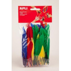 Plume d'indien 9 à 14 cm assorti sachet de 100