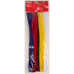 Chenille Ø6mm x 30cm assorti sachet de 50