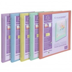 Classeur personnalisable polypro Chromaline Pastel 4 anneaux de 15mm dos de 20mm