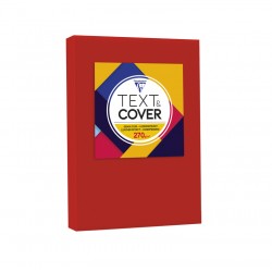 Couverture grain cuir A4 270g rouge turc paquet de 100