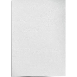 Couverture grain cuir A4 250g blanc paquet de 100