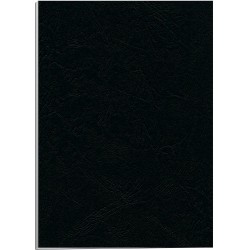 Couverture grain cuir A4 250g noir paquet de 100
