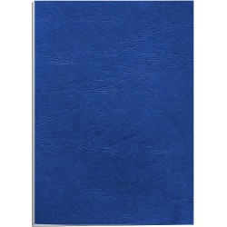 Couverture grain cuir A4 250g bleu royal paquet de 100