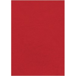 Couverture grain cuir A4 250g rouge foncé paquet de 100