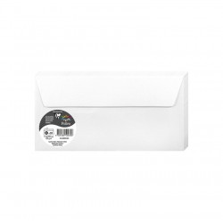 Enveloppe Pollen 110x220 120g blanc irisé paquet de 20