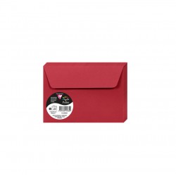Enveloppe Pollen 114x162 120g rouge groseille paquet de 20