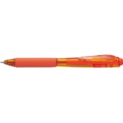 Stylo bille Wow! 1mm rétractable corps triangulaire + grip orange