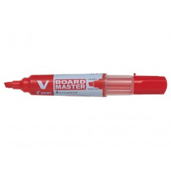 Marqueur tableau blanc V-Board Master rechargeable biseau rouge
