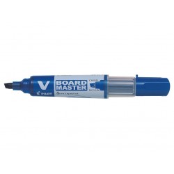 Marqueur tableau blanc V-Board Master rechargeable biseau bleu