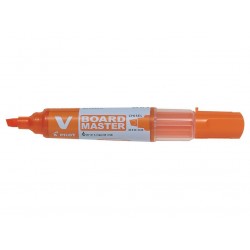 Marqueur tableau blanc V-Board Master rechargeable biseau orange
