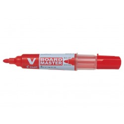 Marqueur tableau blanc V-Board Master rechargeable ogive moyen rouge