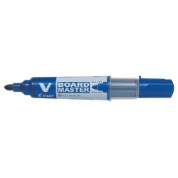 Marqueur tableau blanc V-Board Master rechargeable ogive moyen bleu