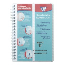 Carnet vocabulaire Koverbook spiralé 11x17 100 pages