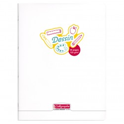Cahier dessin piqué 24x32 polypro Calligraphe 90g 48 pages