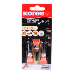 Colle Powerglue gel blister 3 tubes 1g