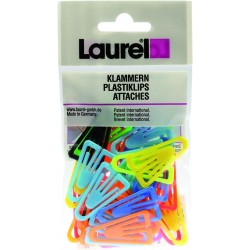Attache-lettres plastique Laurel 35mm sachet de 30