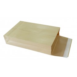 Pochette kraft armé 280x365 130g soufflet 70mm auto-adhésive boîte de 125