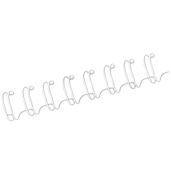 Reliure métal 34 boucles 12 mm blanc boîte de 100