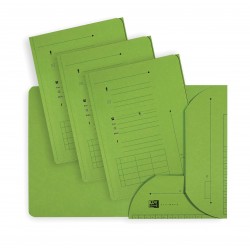 Chemise 2 rabats Ultimate A4 vert paquet de 25