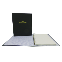 Reliure livre d'inventaire + recharge