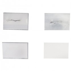 Badge 40x60mm épingle boîte de 50