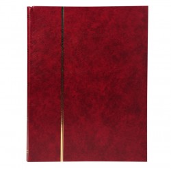 Album timbres 30.5x22.5 8 feuillets / 16 pages bordeaux