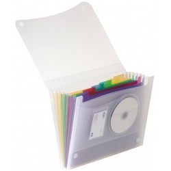 Trieur polypro Tahiti 7 compartiments + velcro et pochette CD