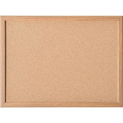 Tableau liège 80x60cm cadre bois punaises + fixation
