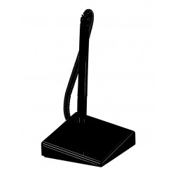 Stylo sur socle cordon plastique extensible