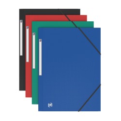 Chemise 3 rabats + élastiques + étiquette 24x32 polypro assorti Traditionnel