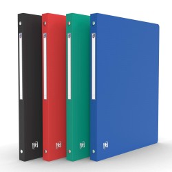 Classeur cahier A4 Memphis 4 anneaux dos de 20mm assorti Traditionnel