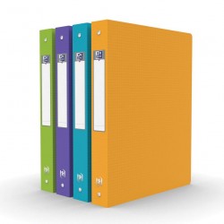 Classeur cahier A4 Memphis 4 anneaux dos de 40mm assorti Style