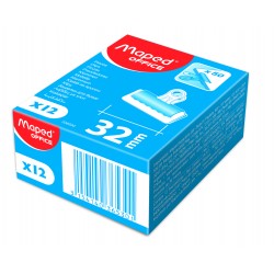 Pince dessin 32mm noir boîte de 12