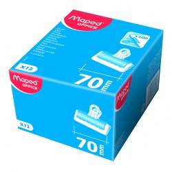 Pince dessin 70mm noir boîte de 12