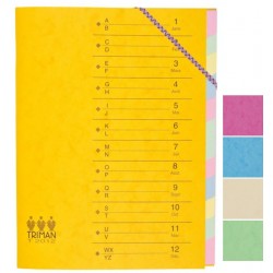Trieur alphabétique/numérique 12 compartiments