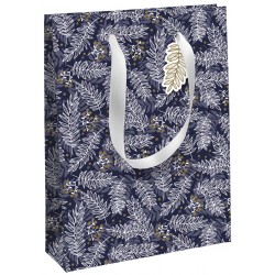 Sac + poignées ruban "Precious" 26,5x14x33cm