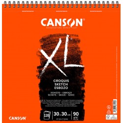 Album Croquis XL spiralé 30x30cm 90g 120 feuilles
