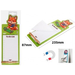 Bloc-notes magnétique Renard + crayon