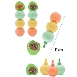 Surligneur 3 couleurs Avocat