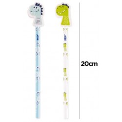 Crayon HB + gomme Dinosaure