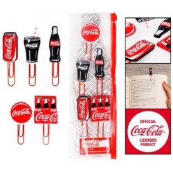 Trousse de 5 attache-lettres 3D Coca-Cola
