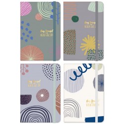 Carnet A5 96 feuilles couverture rigide Géométrique